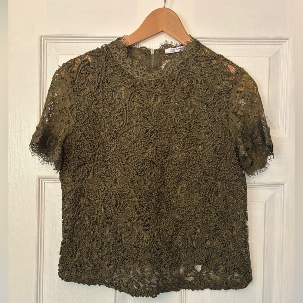 Zara Trafaluc Collection Lace Top | Size M